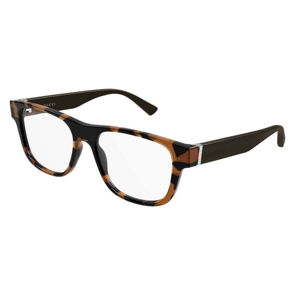NWT Gucci GG2086o Havana Brown 55mm Eyeglasses